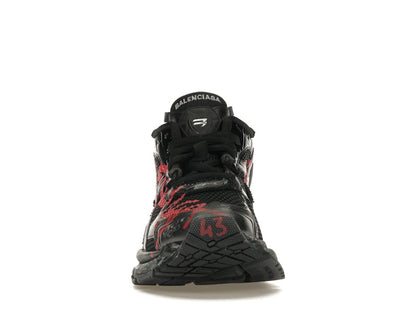 Balenciaga Runner Graffiti Black Red