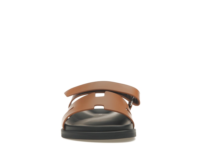 Hermes Chypre Sandal Naturel Black Smooth Calfskin Leather (M)