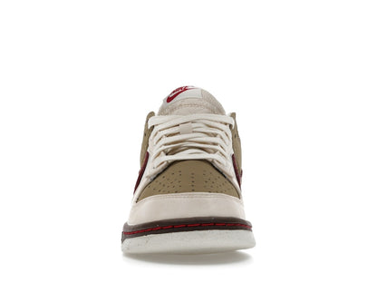 Nike Dunk Low Retro Khaki Team Red Pearl White (Women's)
