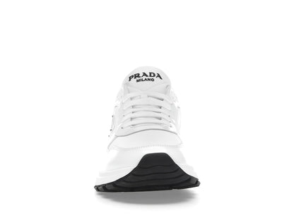 Prada PRAX 01 Sneakers Re-Nylon Brushed Leather White Black