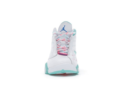 Jordan 13 Retro White Soar Green Pink (PS)