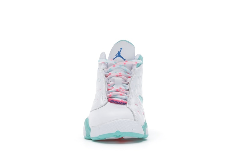 Jordan 13 Retro White Soar Green Pink (PS)