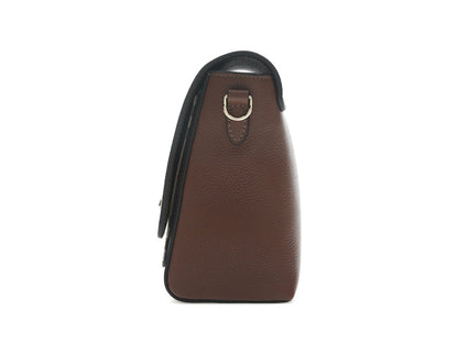Burberry Vintage Check and Leather Note Crossbody Bag Tan