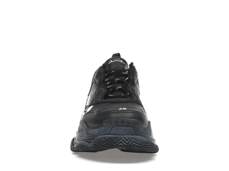 Balenciaga Triple S Black White Graffiti