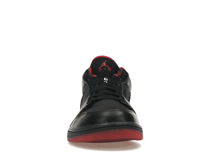 Jordan 1 Retro Low Black Metallic Silver Varsity Red