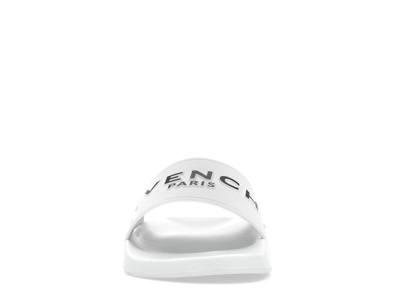 Givenchy Paris Flat Sandals White Black