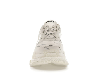 Balenciaga Triple S Allover Logo White