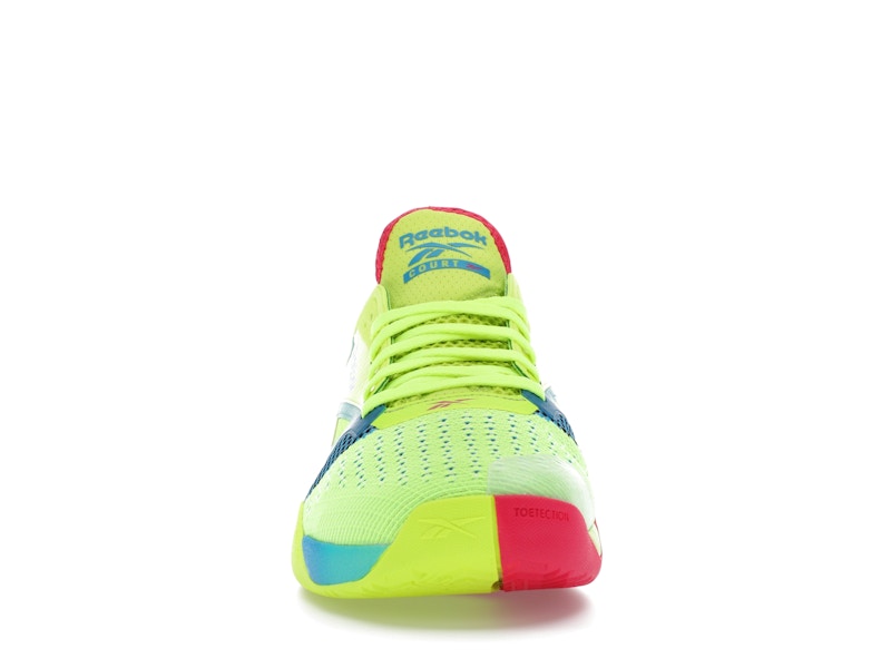 Reebok Nano Court Digital Lime Aqua Bold Pink