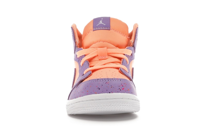 Jordan 1 Mid Paint Splatter Orange Purple (TD)