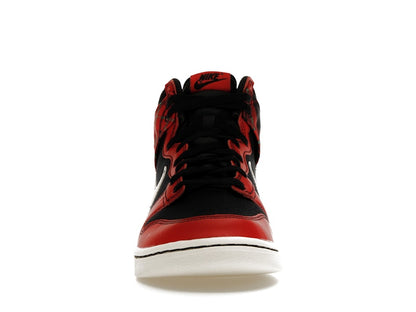 Nike Dunk High SE Tartan Plaid Black University Red