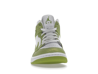 Jordan 1 Mid Green Python (Women's)