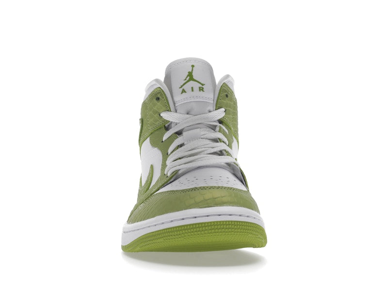 Jordan 1 Mid Green Python (Women's)