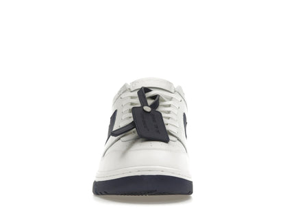 OFF-WHITE Out Of Office OOO Low Tops White Navy Blue