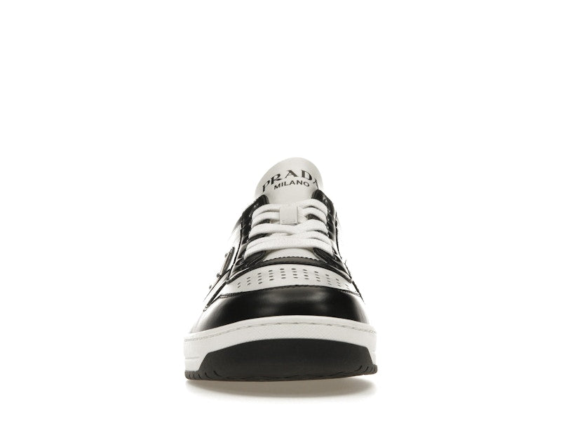 Prada Downtown Low Top Sneakers Leather White Black