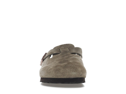 Birkenstock Boston Soft Footbed Suede Taupe (Narrow Fit)
