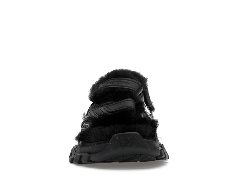 Balenciaga Track Sandal Fake Fur Black (Women's)