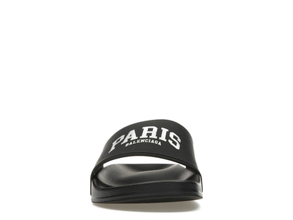 Balenciaga City Pool Slide Paris Black
