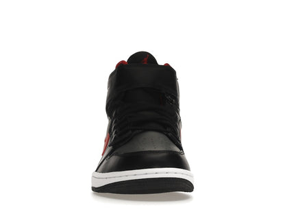 Jordan 1 High FlyEase Black Gym Red Smoke Grey