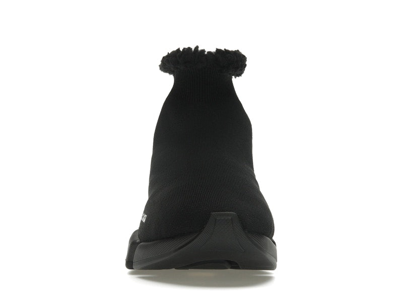 Balenciaga Speed 2.0 Recycled Fake Fur Black (Women's)