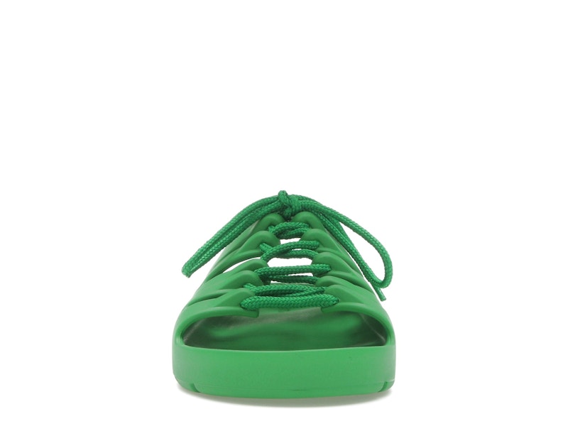 Bottega Veneta Jelly Lace Up Sandal Green