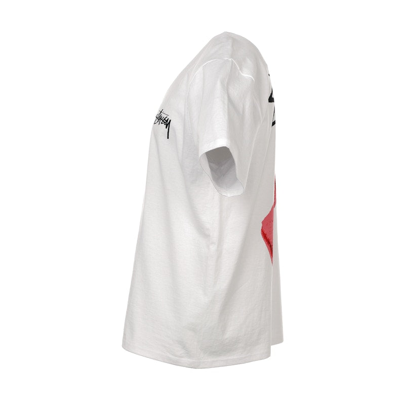 Stussy Fuzzy Dice Tee White
