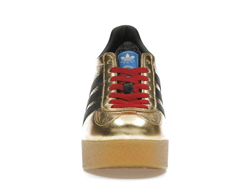 adidas x Gucci Gazelle Wedge Gold Metallic Black (Women's)
