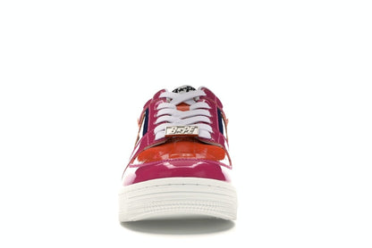 A Bathing Ape Bape Sta Low Color Block Pink Orange Navy