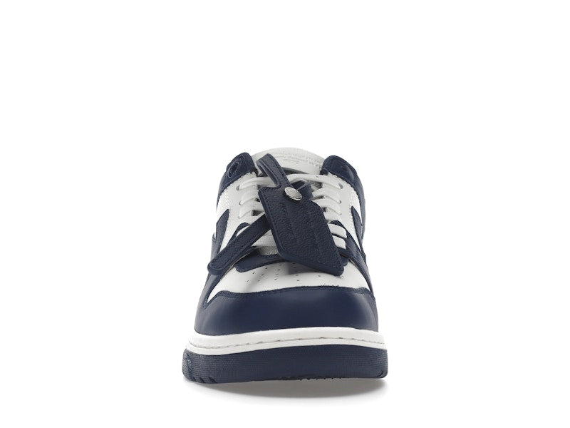 OFF-WHITE Out Of Office "OOO" Low Tops Dark Blue White