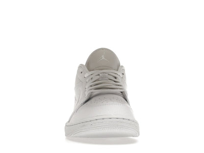Jordan 1 Low Triple White Tumbled Leather