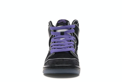 Nike SB Dunk High Black Purple Box
