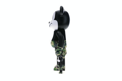 Bearbrick BAPE Mickey Mouse 100% & 400% Set Black/Green Camo