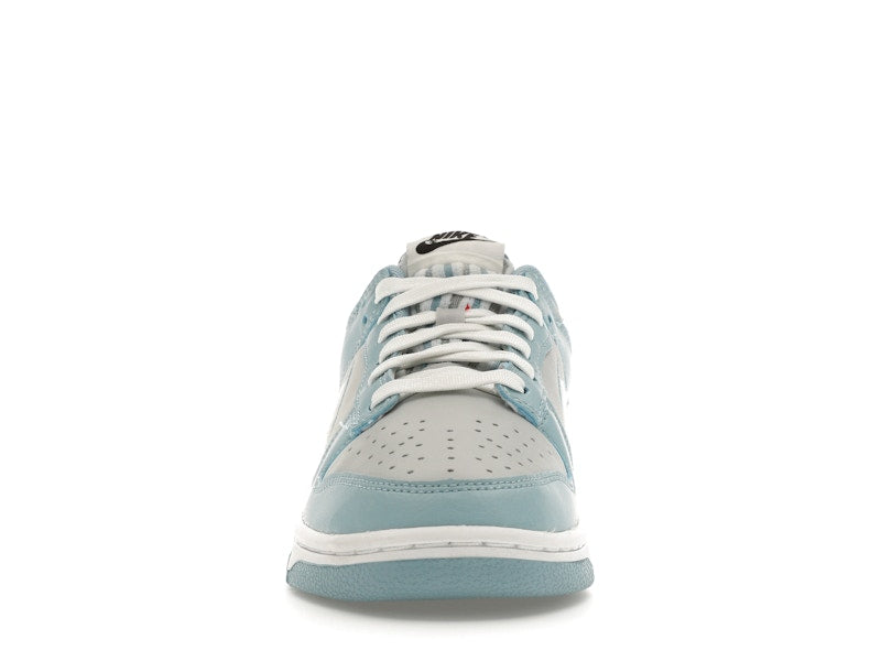 Nike Dunk Low Retro Fleece Swoosh Worn Blue