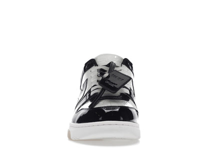 OFF-WHITE Out Of Office OOO Low Tops Patent Black White
