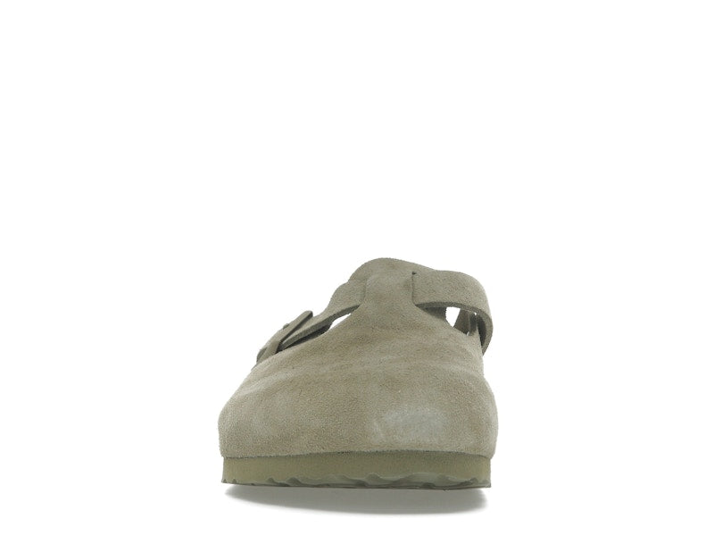 Birkenstock Boston Suede Faded Khaki