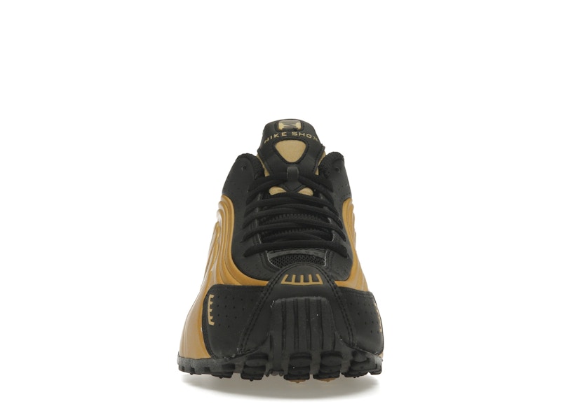 Nike Shox R4 Black Metallic Gold (Women's)