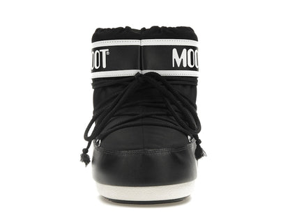 Moon Boot Icon Low Nylon Boot Black White