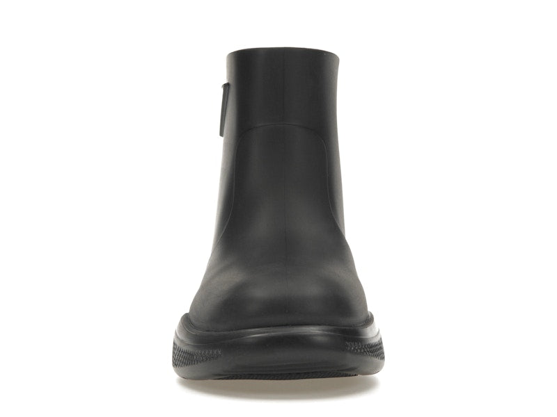 Prada Pull-On Rain Booties Black Rubber