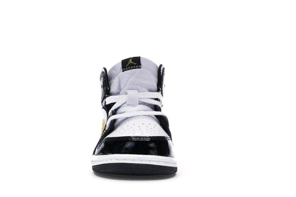 Jordan 1 Mid Patent Black White Gold (TD)