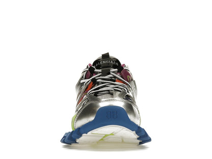 Balenciaga Track Leather Free White Silver Multi