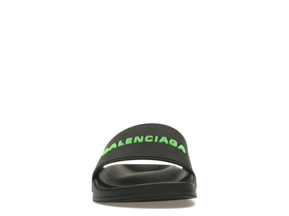 Balenciaga Pool Slide Black Fluo Green (Women's)