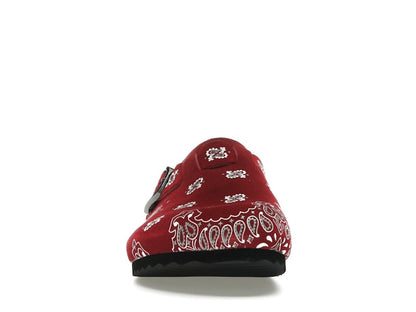 Bravest Studios Suede Paisley Clogs Burgundy