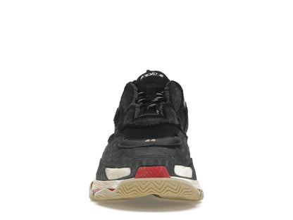 Balenciaga Triple S DIY Black Red White