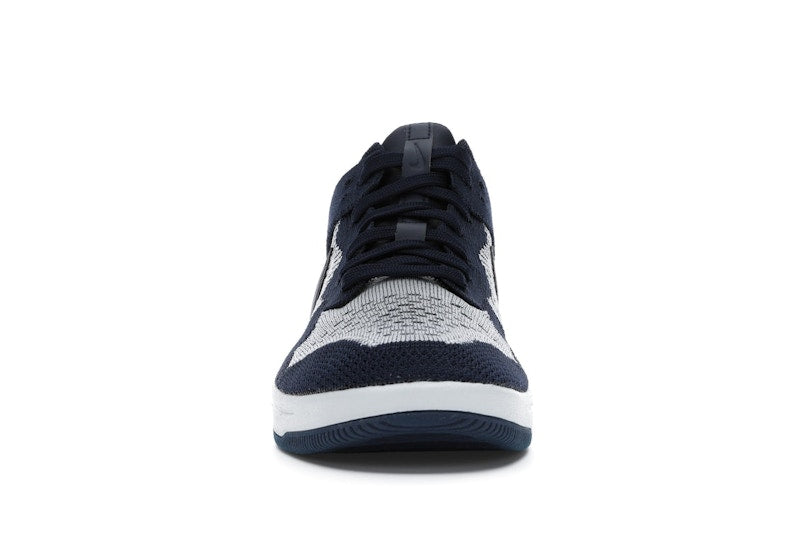 Nike Dunk Low Flyknit College Navy Pure Platinum