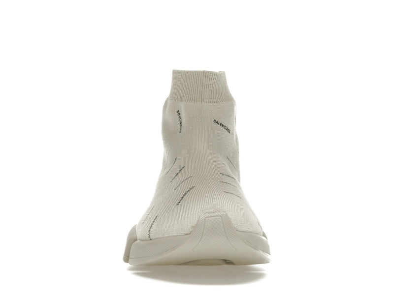 Balenciaga All Over Logo Speed 2.0 Beige