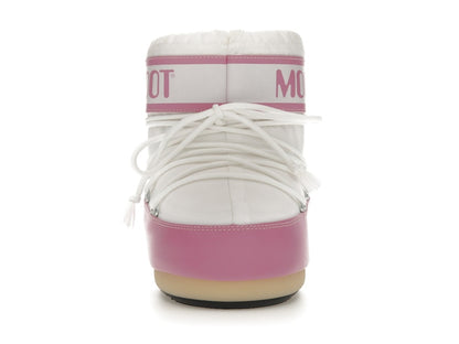 Moon Boot Icon Nylon Low Boot Pink White