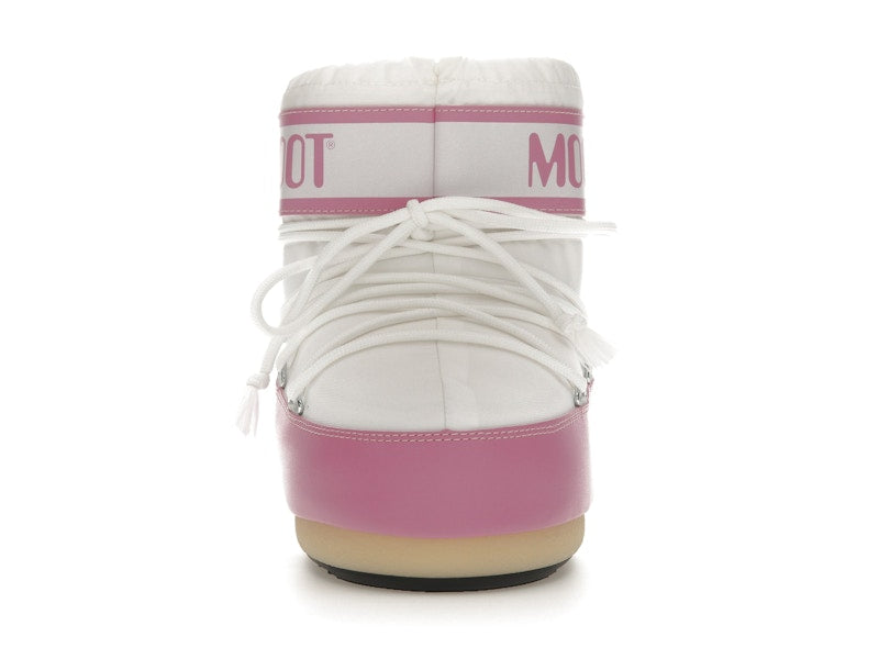 Moon Boot Icon Nylon Low Boot Pink White