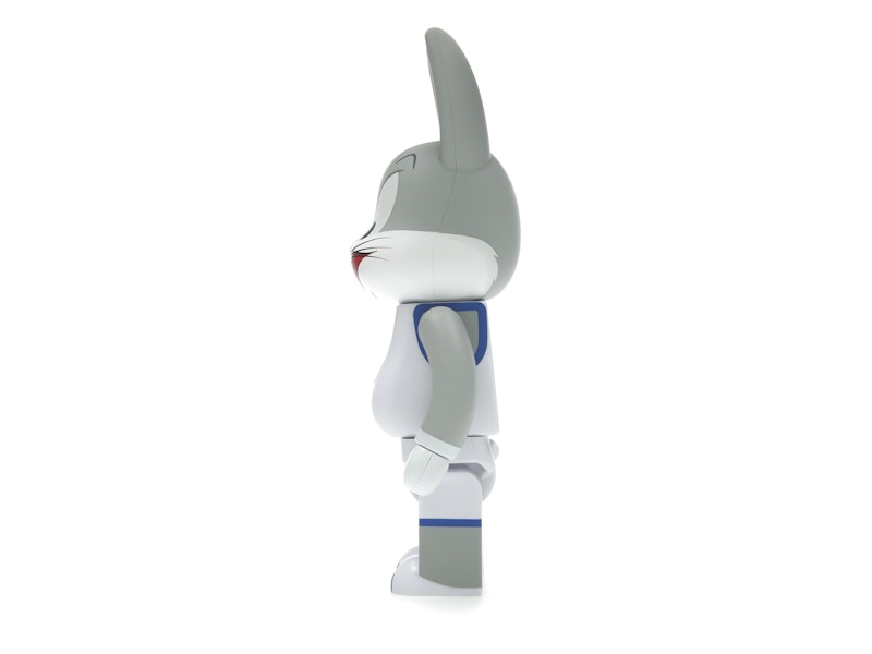 Bearbrick x Space Jam Rabbrick Bugs Bunny 100% & 400% Set Grey