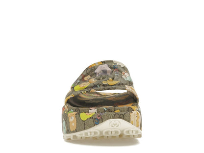 Gucci x Pikarar GG Animal Print Slide Beige Multi (Women's)