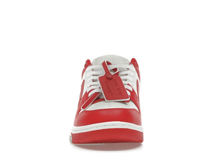 OFF-WHITE Out Of Office OOO Low Tops Red White