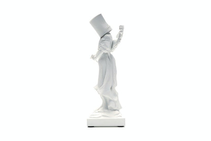 Banksy Bucket On Head Figure White